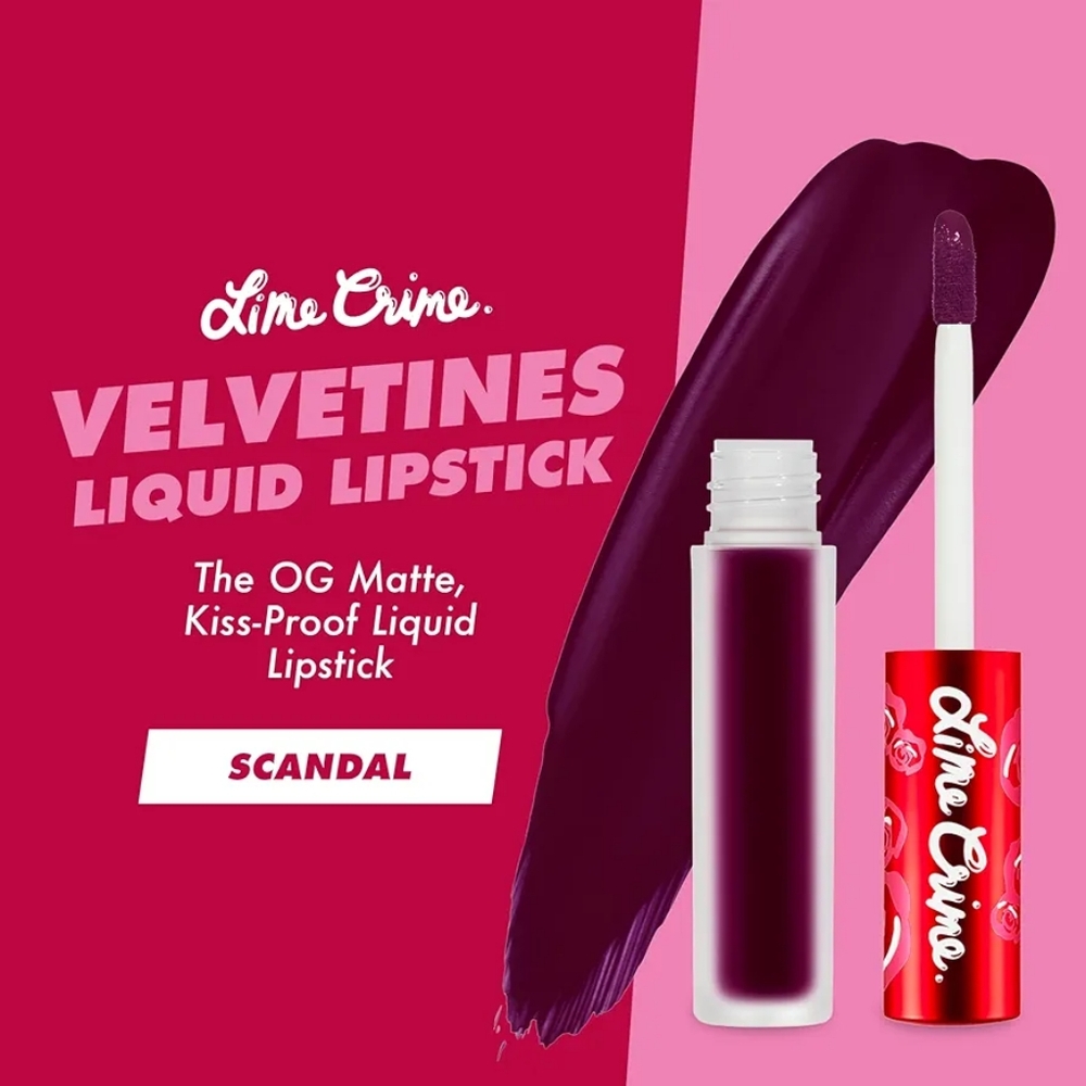 Lime Crime - Velvetines Liquid Matte Lipstick - Scandal - Picture 5 of 7